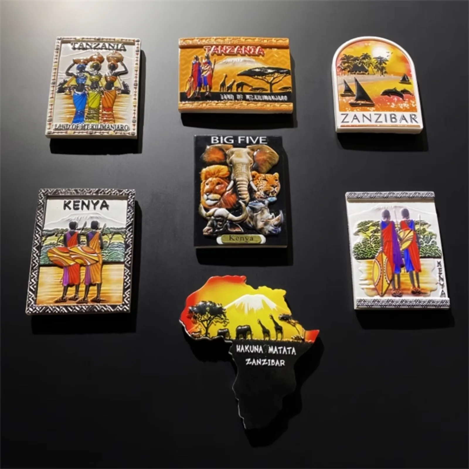 Tanzania Zanzibar Refrigerator Magnets Home Decor Fridge Stickers Africa Souvenir Gifts Collection