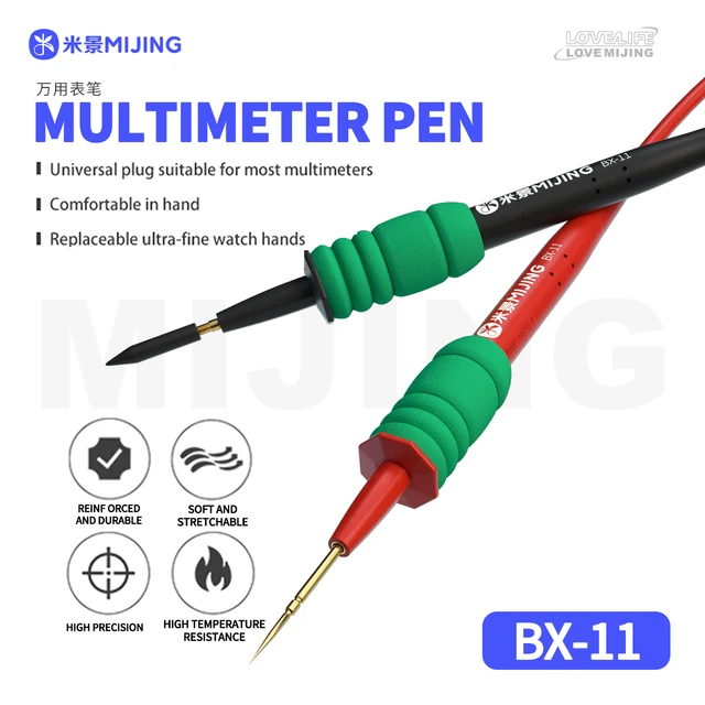Mijing BX-11 Uniwersalny multimetr w kształcie długopisu do naprawy telefonów komórkowych Multimetr do wykrywania napięcia prądu Uniwersalne narzędzie w kształcie długopisu