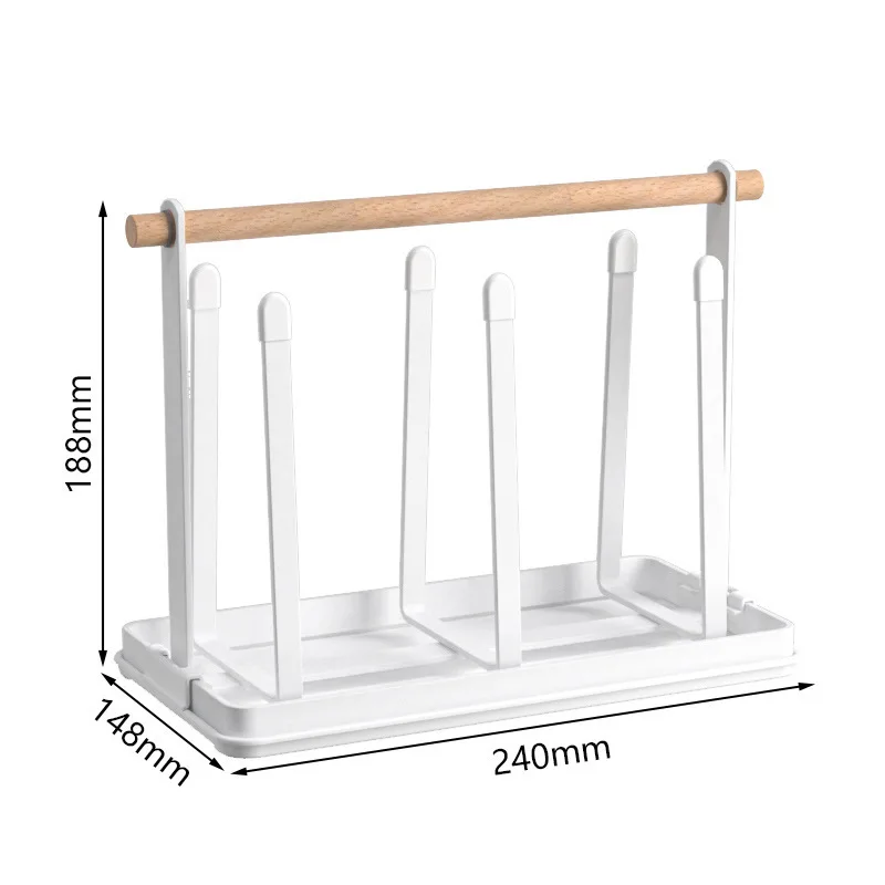 

New 2023 Iron Art Cup Holder with Water ching Tray Simple Design No Drilling Required for Living Room And Kitchen Drainage