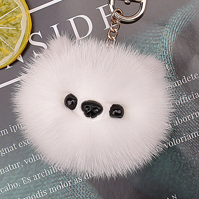 Porte-clés de simulation de chiot mignon pour dames, joli jouet en peluche pour sac à dos, tentures moelleuses, cadeau pendentif pour amoureux, étudiant, 10cm