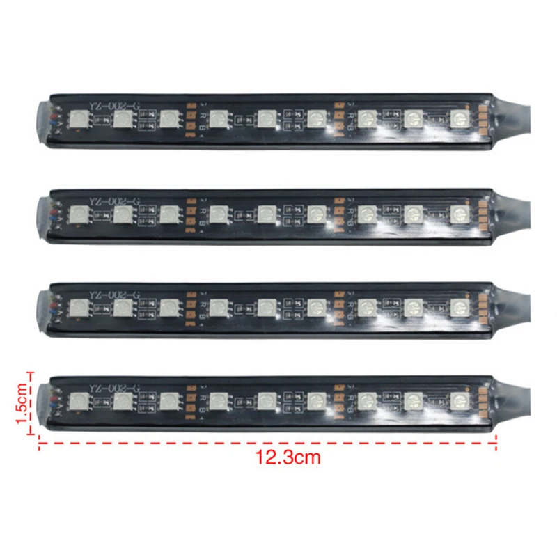 Auto Voet Ambient 4 In1 Of 2 In 1 Strip Sfeer Auto Interieur Decoratieve Omgevingslicht Flexibele Voor 12-24V Usb Neon Stemming