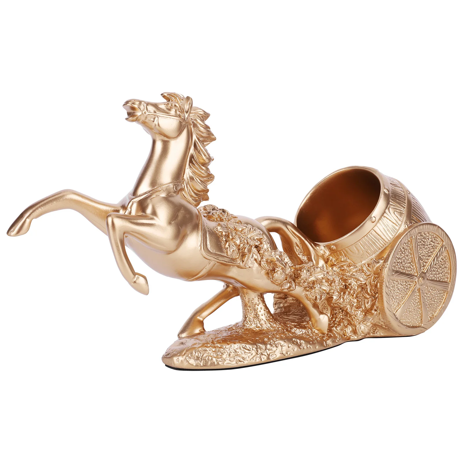 

Brown Horse Wine Rack Stand Freestanding Sculpture Wine Rack Wine Bottle Holder Statue for Country Farm Kitchen Decor