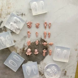 Angel Baroque Nail Mold 3d Carving Silicone Nailart Mould DIY Manicure Deco Tools