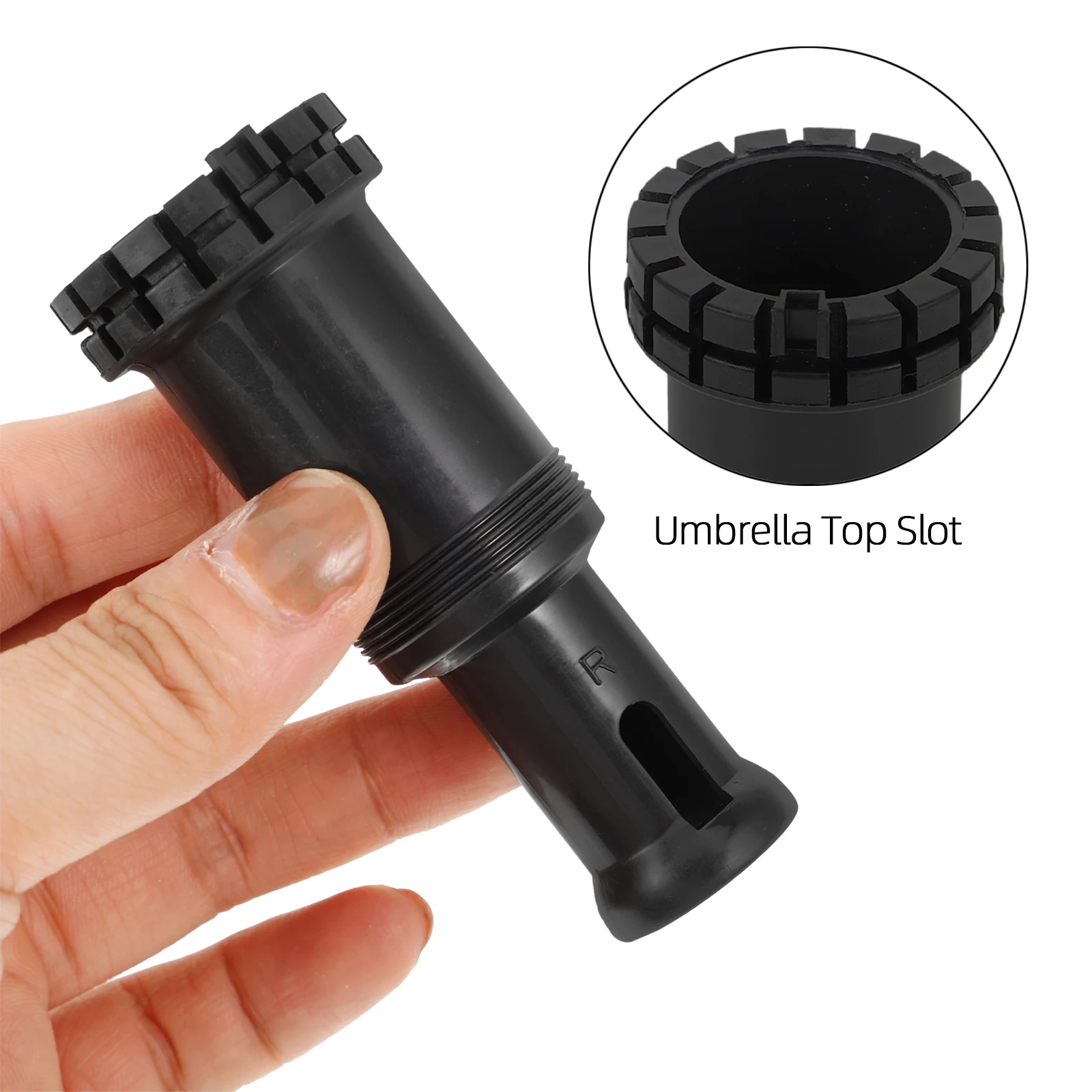 Long Pole Umbrella Accessories Sturdy Plastic Replacement Repairing Racks for 8 Rib Black Folding Umbrellas Outdoor Rain