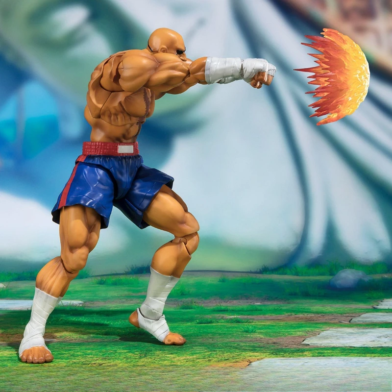 سلسلة بانداي الأصلية S.H.Figuarts 《Street Fighter》Chun - Li,Ken Masters,Sagat Figure Assembly Ornament Toys نموذج قابل للجمع #2