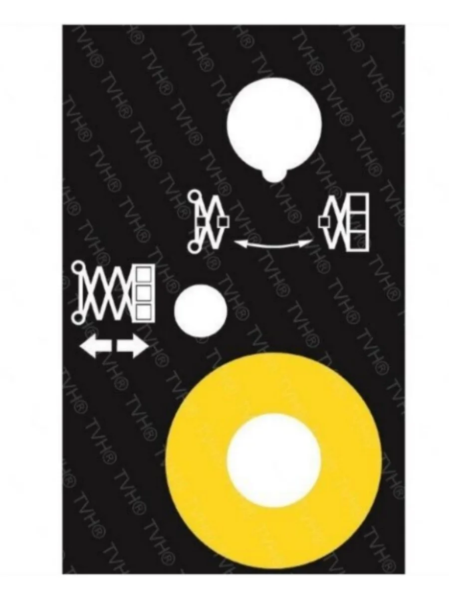 1705698 DECAL CONTROL PANEL 2630ES Used for JLG parts