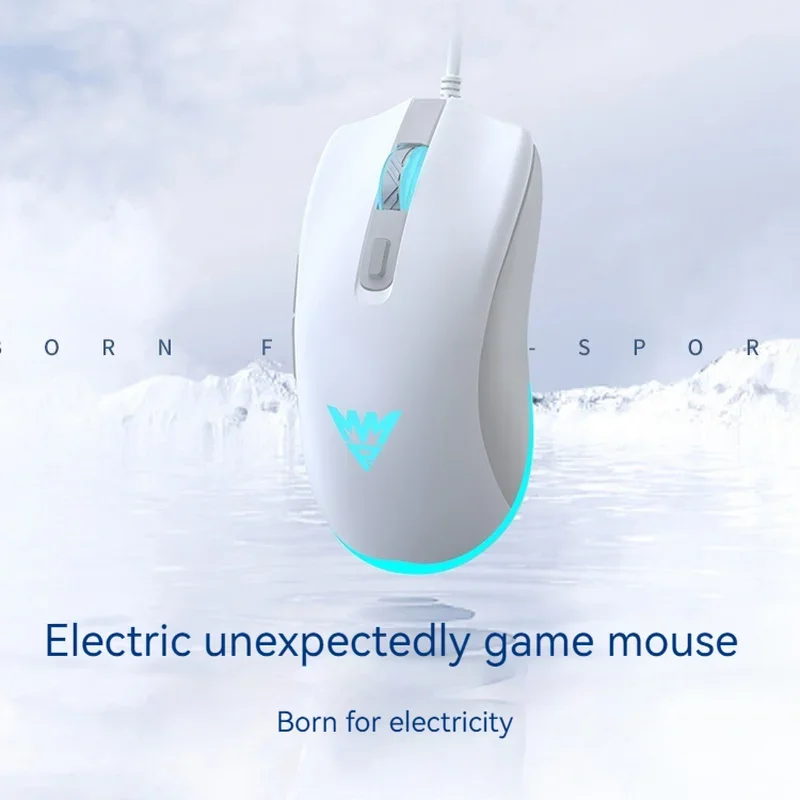 Wrangler M1 Dedicated Macro Mute Wired Mouse For Esports Games Sixth Gear Dpi Adjustable Office Laptop Computer Accessories