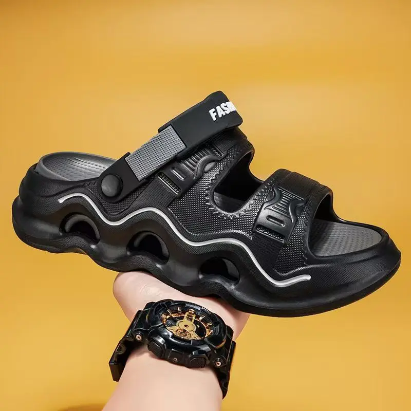 

Men One Word Dual Purpose Beach Sandals Slipper Summer New Soft Sole Non Slip Lightweight Anti Odor Casual Sports Sandal Slipper