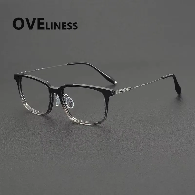 

Fashion Eyeglasses frames women Retro Luxury Pure Titanium Acetate Glasses frame Eyewear Frames For Men Spectacles