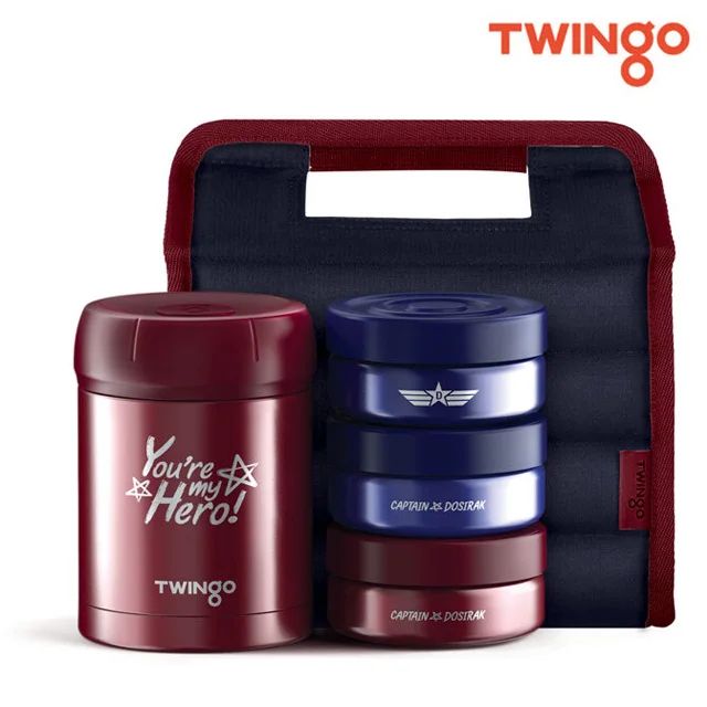 Twingo Captain Thermusing lunch BAC bamboo ball set 1140ml