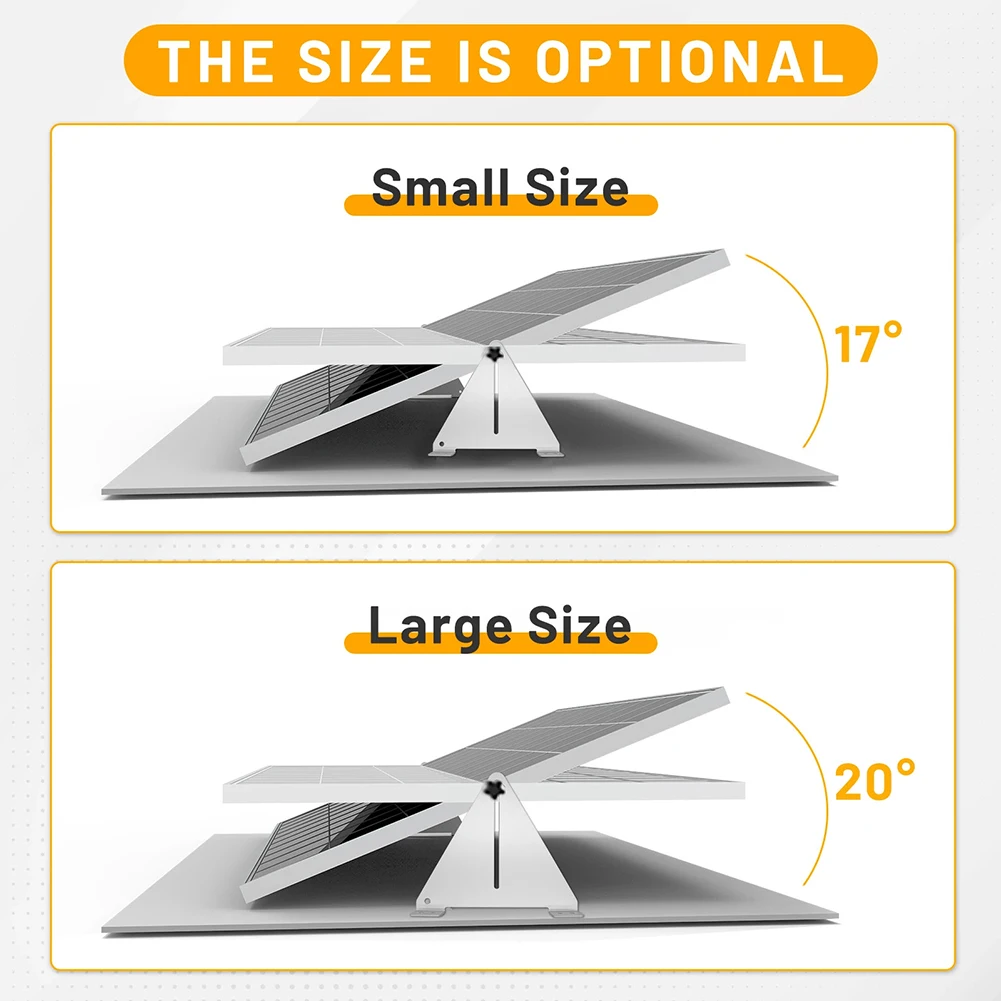 

Tilting Solar Panel Brackets with Adjustable Height and Reinforced Stability for Effective Protection and Secure Mounting