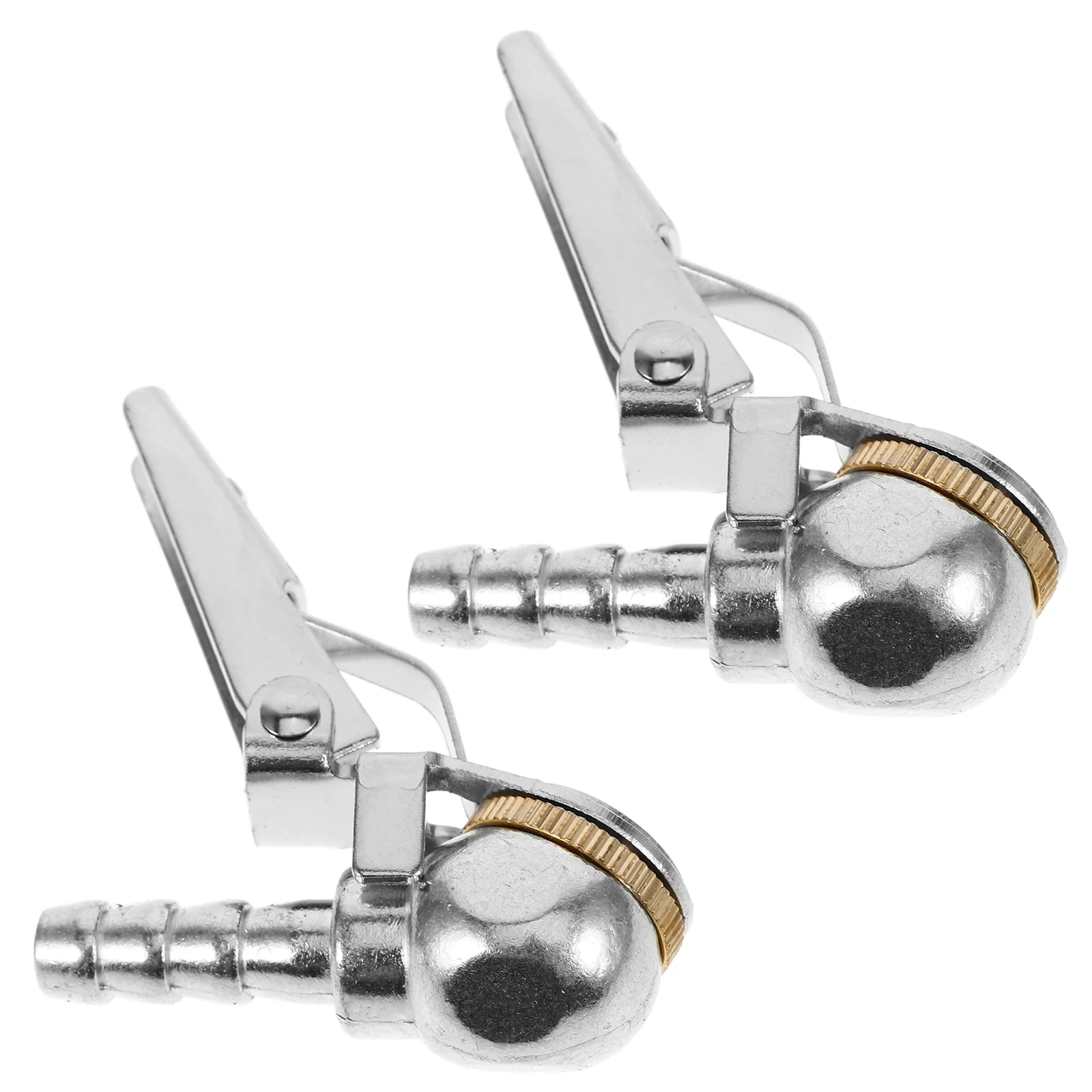 

2 Pcs Tire Air Clip Hose Attachments Lockinflate Locking Chuck Compressor Parts