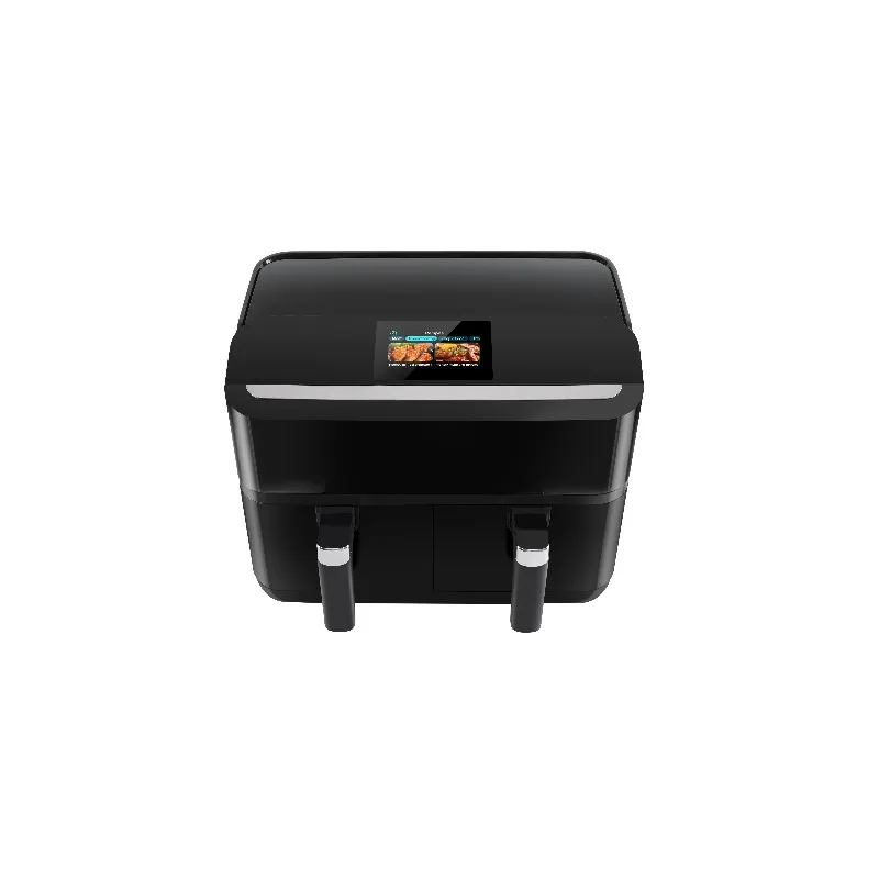 Smart WiFi air fryer, large capacity, digital touchscreen, visual window, oil-free cooker, multi-function, temperature control