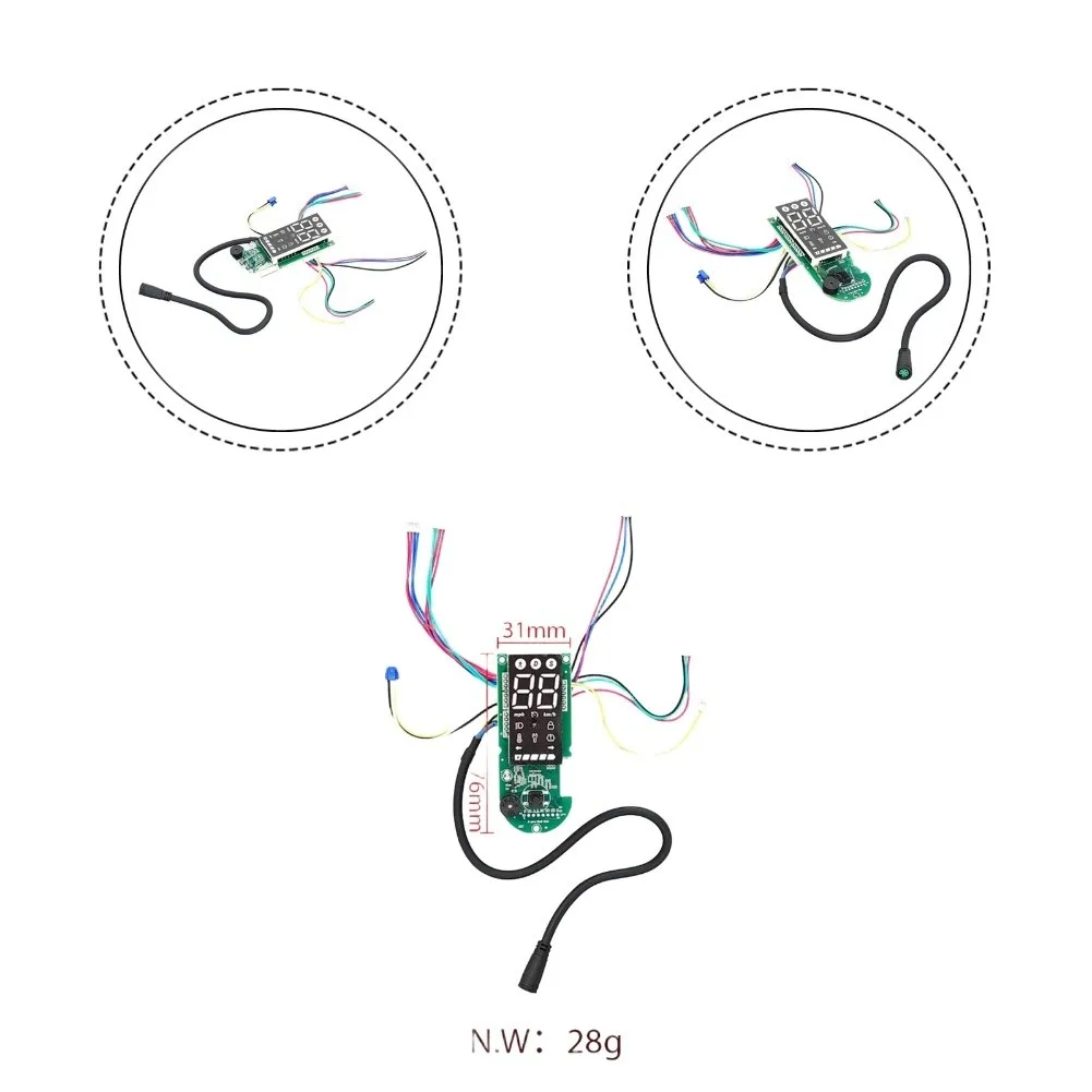 For Xiaomi 4 Pro 2nd Gen Compatible Dashboard Mainboard with For Digital Display for Speed Mode Selection and Indicators
