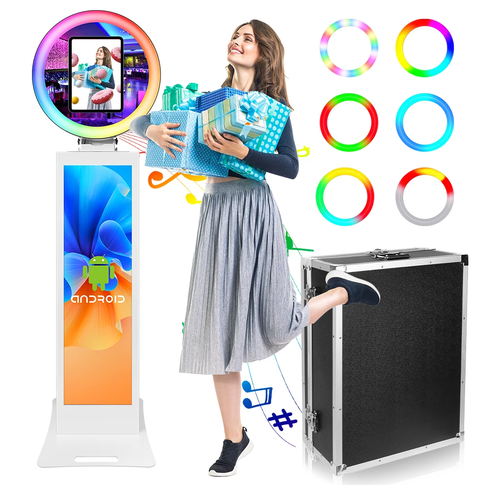 Digital Photo Frame and Wall Art Compatible with iPad for Photo Booth Signage and Display