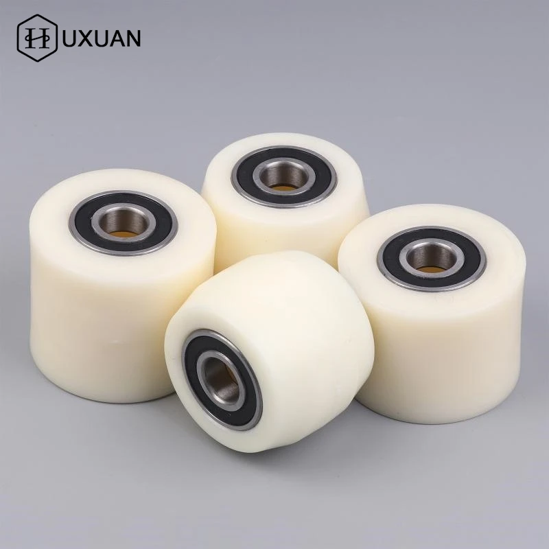 【W】Replacement Caster Wheels Fork Wheel Bearing Small Hydraulic Lifting And Handling Wheels Polyurethane Nylon Wheels