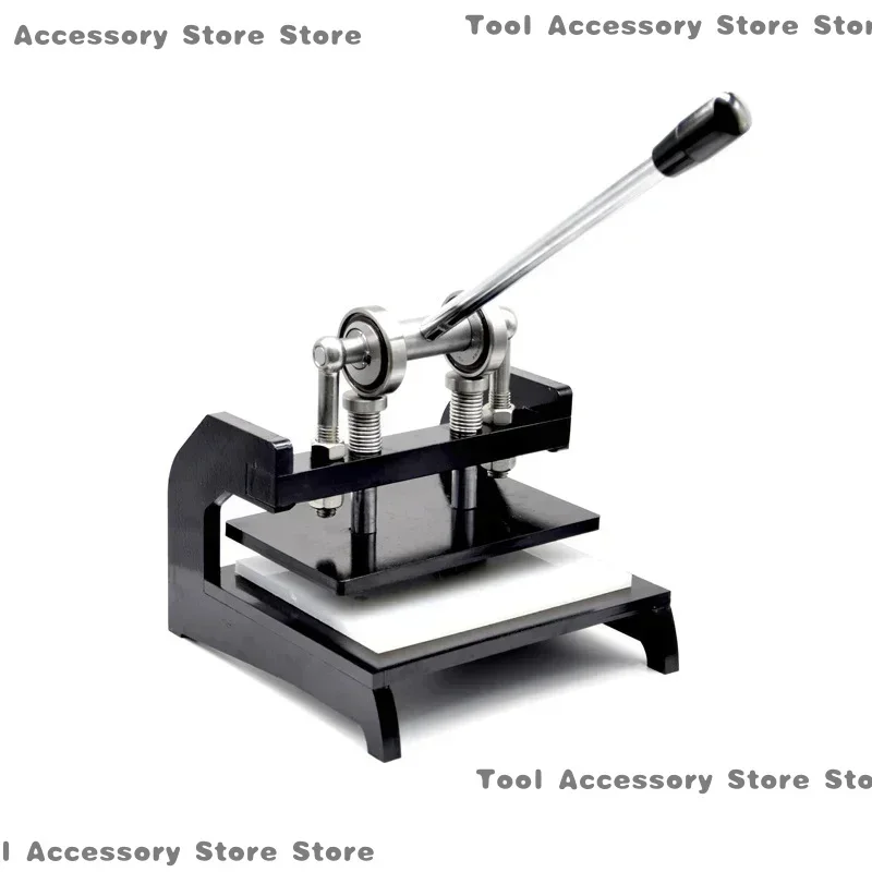 Multi-função imprensa manual faca morrer couro pano corte perfuração gravação
