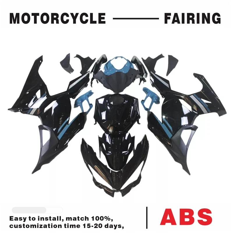 

Black Fairing Kit For Kawasaki Ninja 400 2018-2023 EX400 Injection Bodywork Set