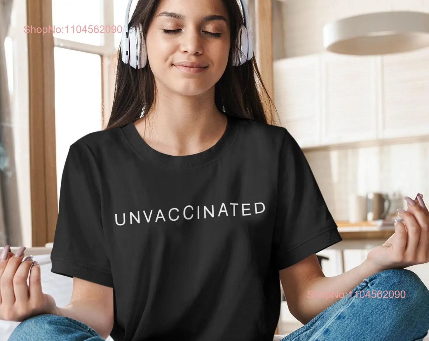 Unvaccinated T Shirt Unvaxxed Anti Vaccines My Body Choice Medical Freedom Informed Consent long or short sleeves