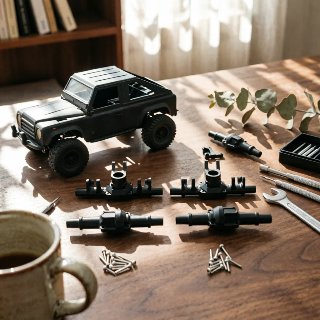 RC Axle Housing with Screws Direct Fit Aluminum Axle Housing Hardware Easy to Install Compact for Crawler Builders