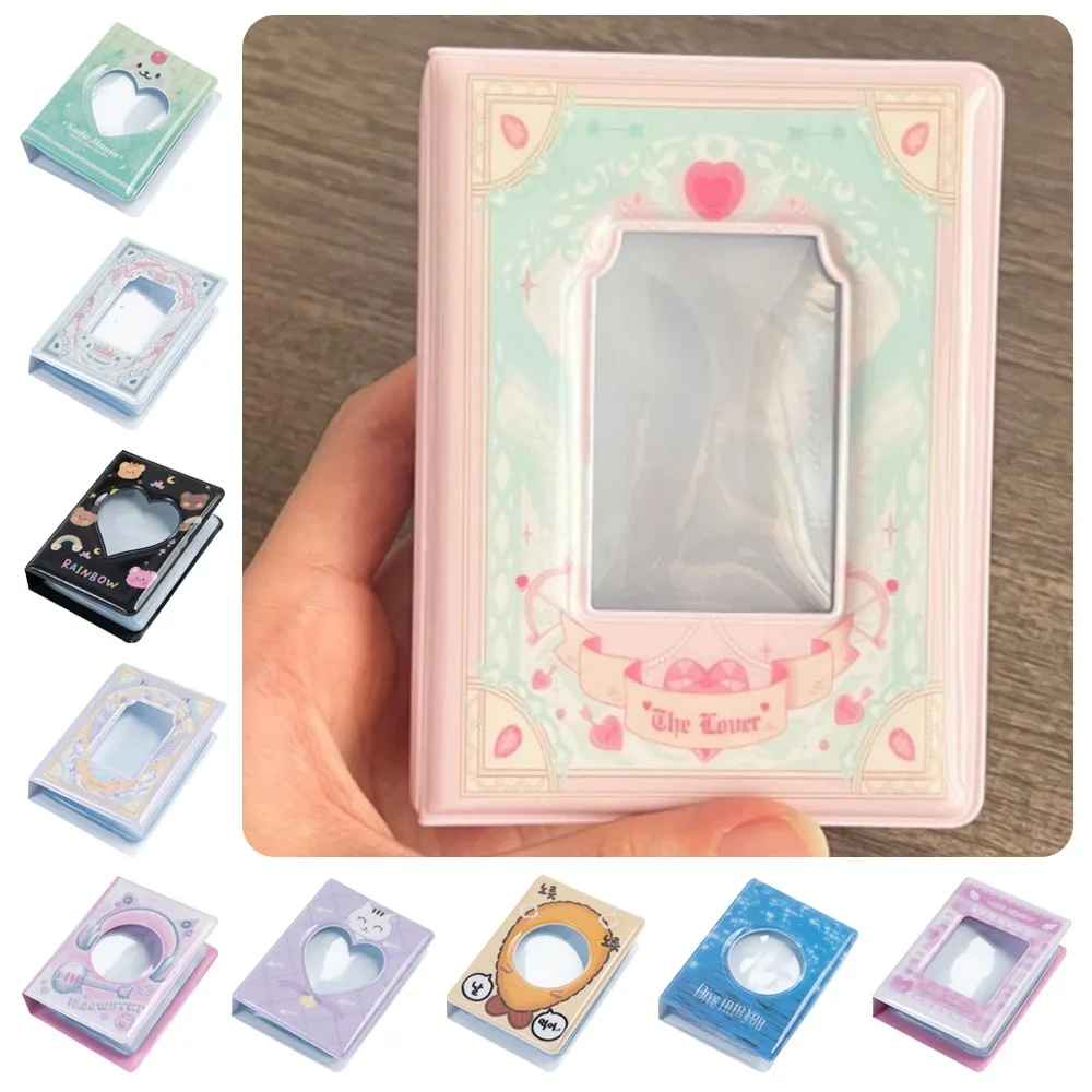 Cute PVC Card Book Hollow Out Design 3 Inch Card Binder 40 Pockets Photo Album