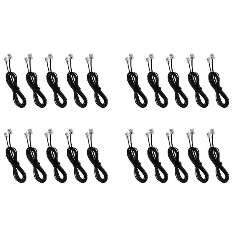 

ABUO-20X RJ11 6P4C Telephone Cable Cord ADSL Modem 2 Meters