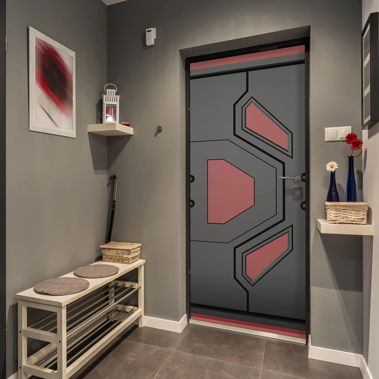 Alwayspon Self-Adhesive Door Mural Sticker, Vinyl Peel and Stick Door Wraps, Waterproof Removable Door Poster Decals for Bedroom
