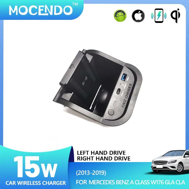 

Car Wireless Charging Adapter Fast Phone Charging For Mercedes Benz A Class W176 GLA CLA X156 2011-2019 Interior Accessories