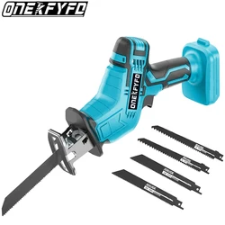 ONEKFYFD Cordless Electric Reciprocating Saw Electric Horse Knife Small Handheld Outdoor Cutting Saw for Makita 18V Battery