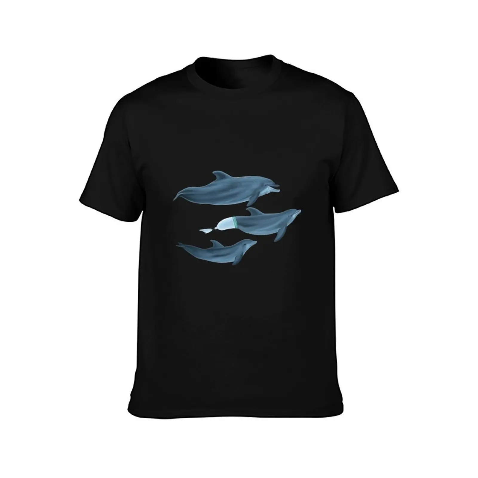 The Clearwater Dolphins T-Shirt Retro Style Print Casual Top T-Shirt