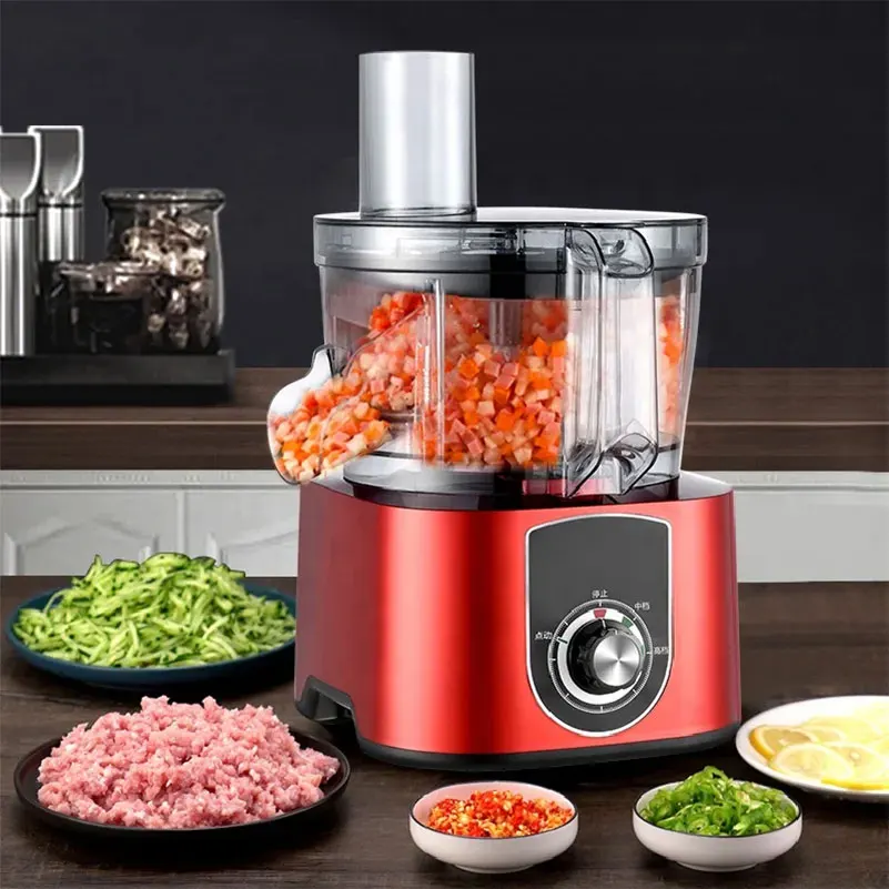 

Multi Functional Tabletop Stainless Steel Automatic Kitchen Slicer Food Chopper Vegetable Cutter For Home