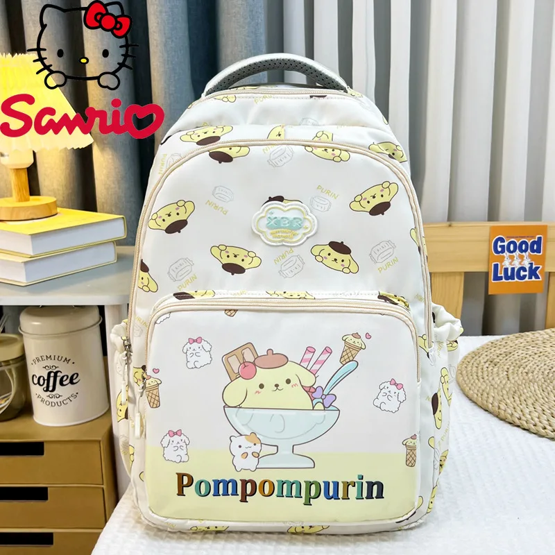 Sanrio New Student Backpack Fashion High Quality Women's Backpack Cartoon Versatile Large Capacity Girls' Travel Backpack