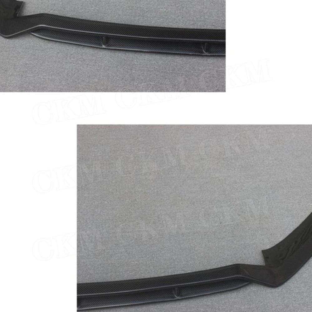 

CKMUUER Двухслойный карбоновый сплиттер переднего бампера для Audi A4 S4 B9 2017-2019