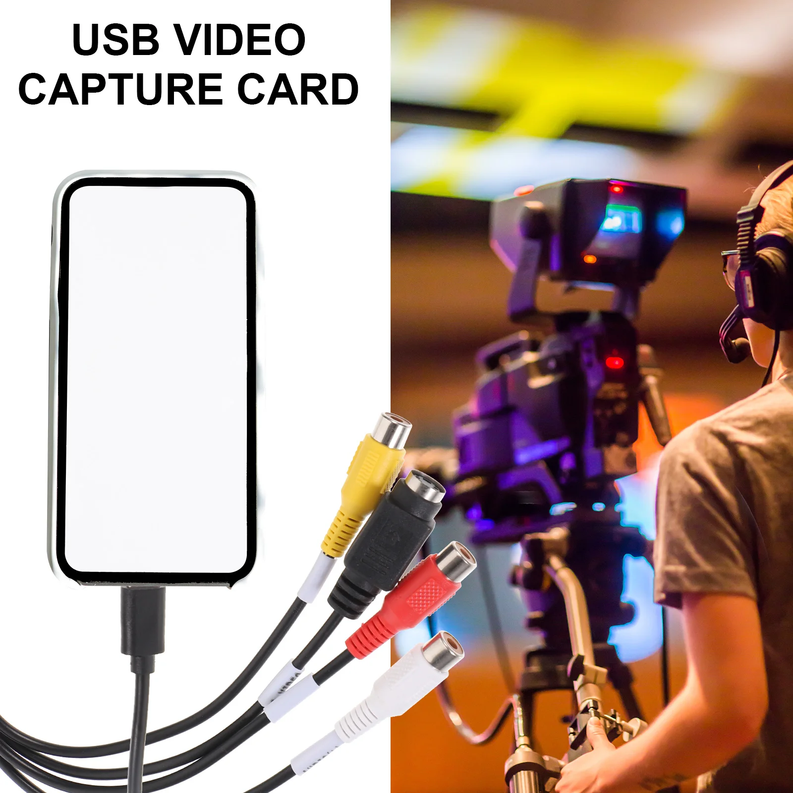 Av Capture Card Live Stream Record Video for Phone Recorder Device Digital Output Recording Accessory Game Cards