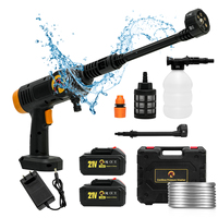 200Bar 21V High Pressure Car Wash Washer Gun 6 IN 1 Cordless Foam Generator Cleaning Machine for Cars Windows Lawn Gardens Pools