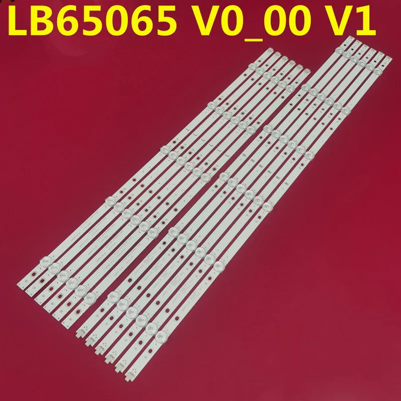 12PCS/set LED Backlight Strip For 65PUS6554 LB65065 V0_00 V1 Element TV E4SW6518RKU E4ST6519RKU TPT650J1-QUBF90.K 3B678000001E