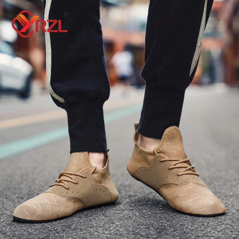 YRZL Mesh Loafers Men Driving Moccasins Thin Bottom Flats Walking Shoes Breathable Non Slip Casual Loafers Summer Mens Shoes