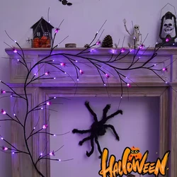 Halloween lights pumpkin bat modeling lights string ghost festival festival decoration rattan lights LED artificial branch light