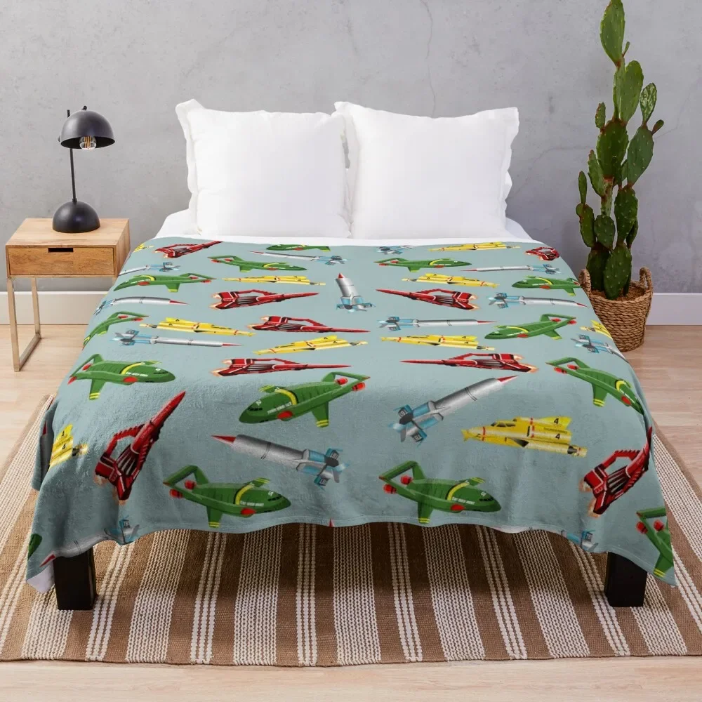 

Thunderbirds Pattern Throw Blanket blankets and throws Fashion Sofas Multi-Purpose Blankets