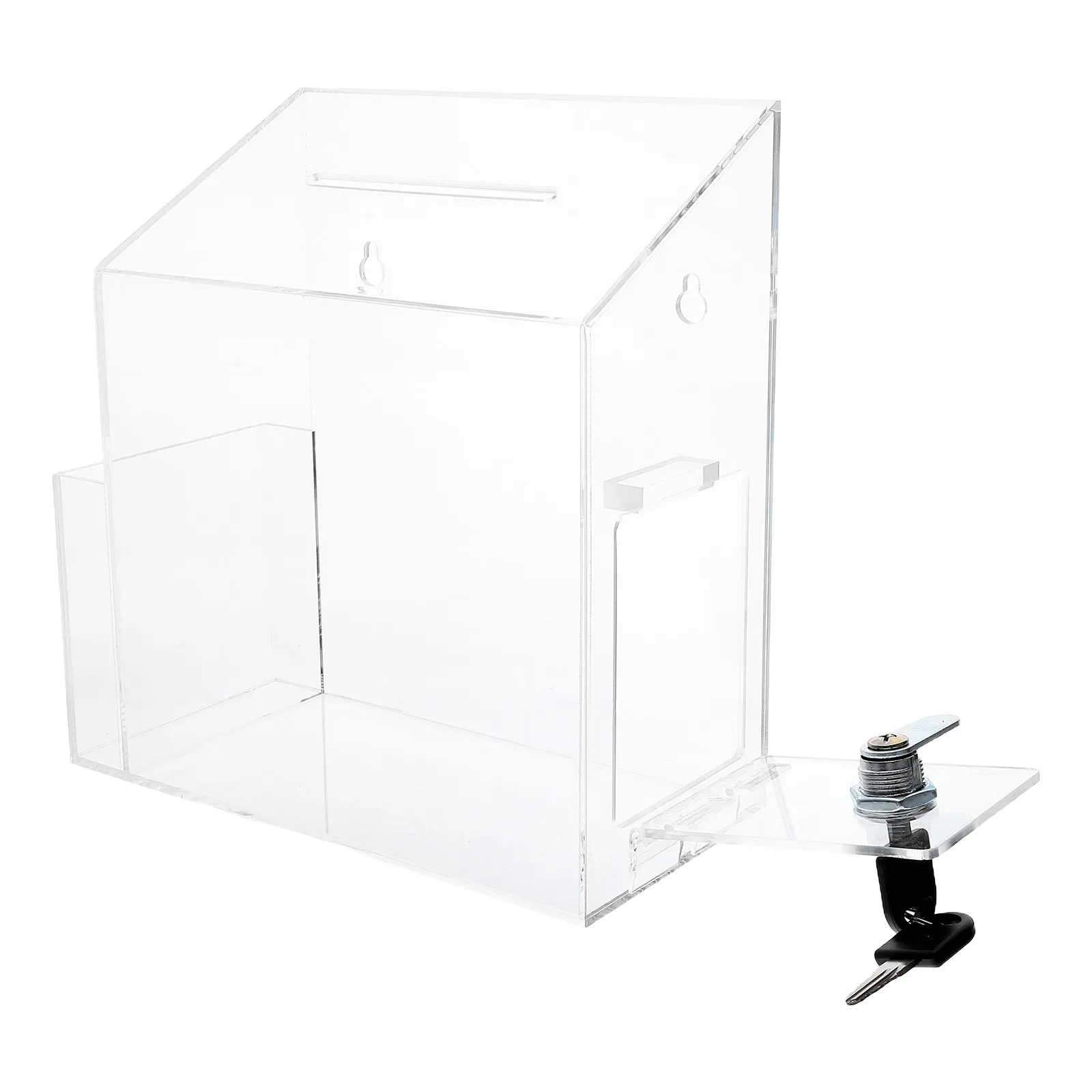 clear-acrylic-donation-box-slot-and-easy-access-lid-transparent-suggestion-ballot-raffle-collection-box-for-office
