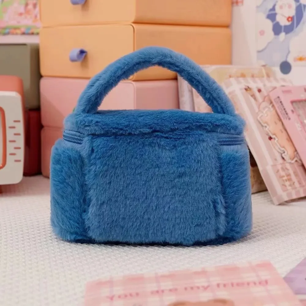 Disney Stitch Tas Penyimpanan Makeup Kapasitas Besar Kosmetik Wanita Kotak Tas Tangan Mewah Gambar Kartun Portabel Hadiah Anak Perempuan