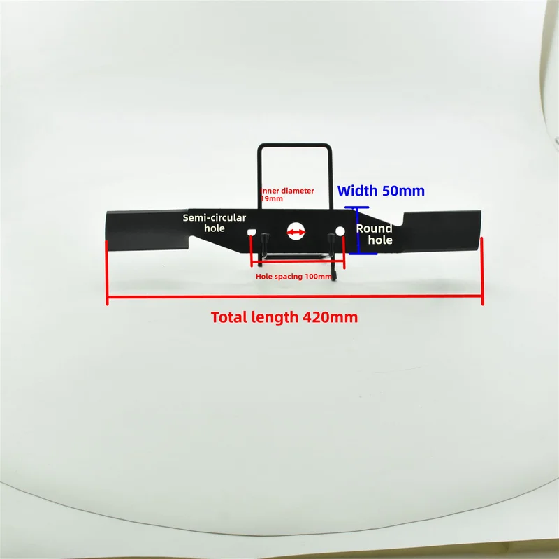 420mm Single Semi-circular Cutting Blade For Electric Lawn Mower Garden Grass Cutting Machine Repair Accessories