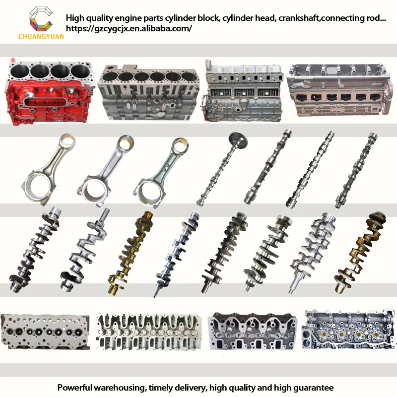 قطع غيار حفارة 6HK1T 6HK1 رأس اسطوانة المحرك Assy 4HK1 4JJ1 4JG1 4JB1 4LE2 4BG1 6HK1 6BG1 8-98243816-0