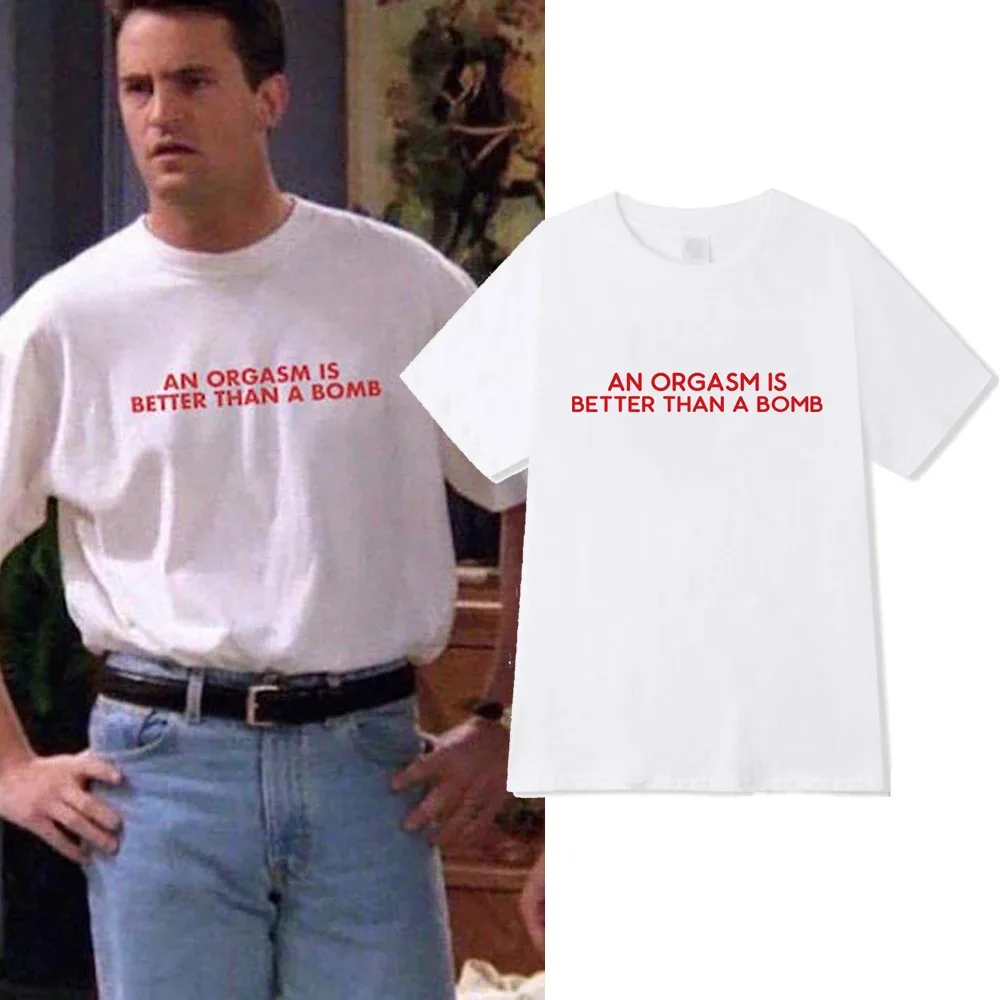 Friends Tv Show Chandler Bing Printed Short Sleeve Funny T Shirt Unisex