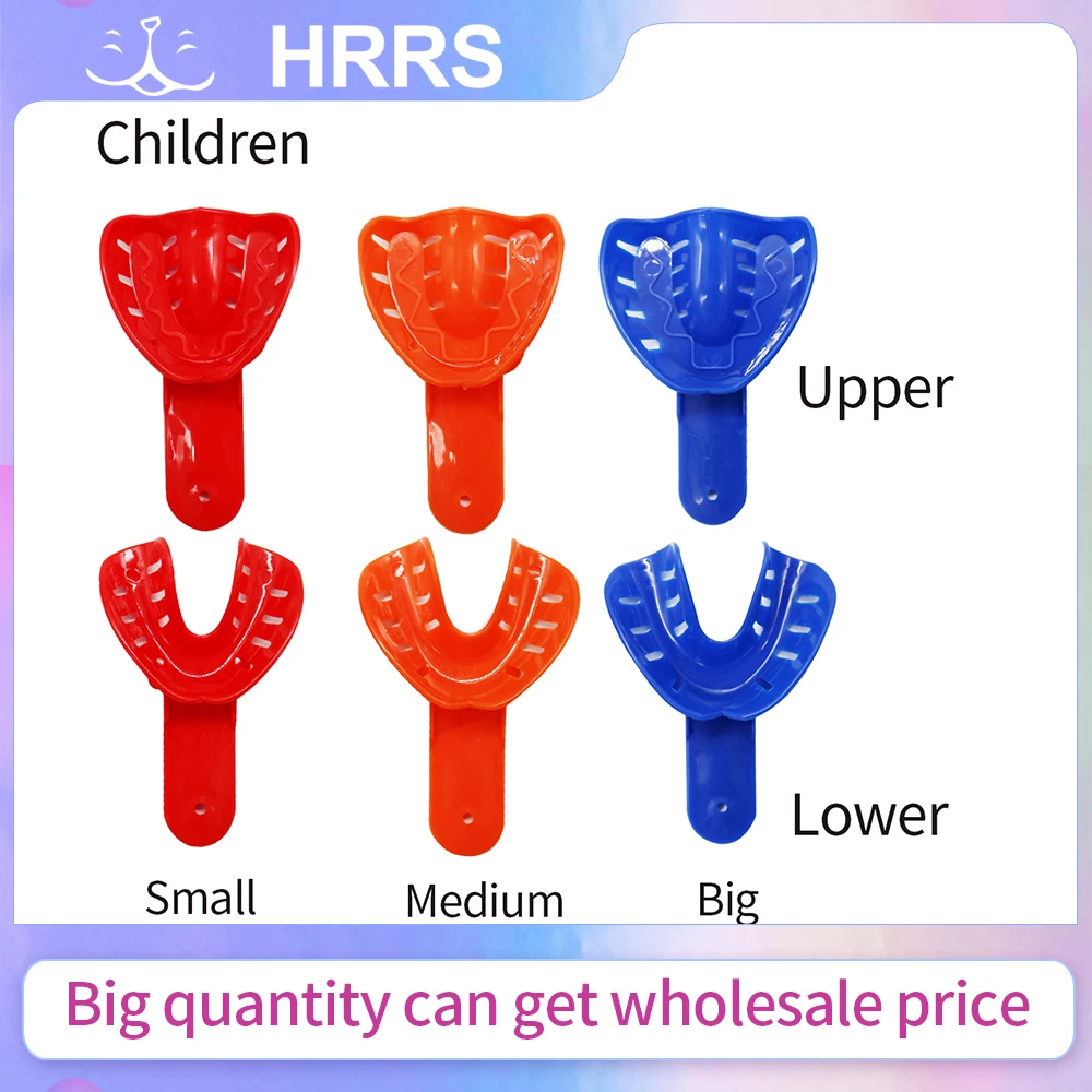 

6 шт. детские и взрослые стоматологические слепочные лотки пластиковые держатели для зубов лотки детский стоматологический держатель