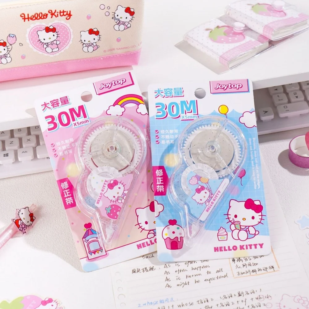 Genuine Sanrio Hello Kitty Correction Tape Kit Kawaii Kt Cat Portable Eraser Tape For Journal Draft Planner Fixing Stationery