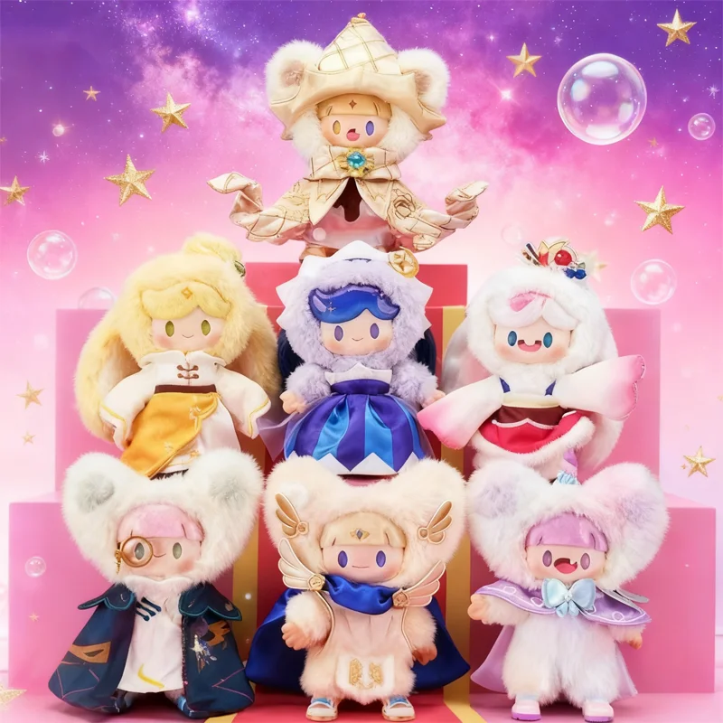 팬시 쿠키 쇼 시리즈 미스터리 블라인드 박스 귀여운 비닐 플러시 인형 키체인 펜던트 수집용 트렌디 장난감 카와이 서프라이즈 선물