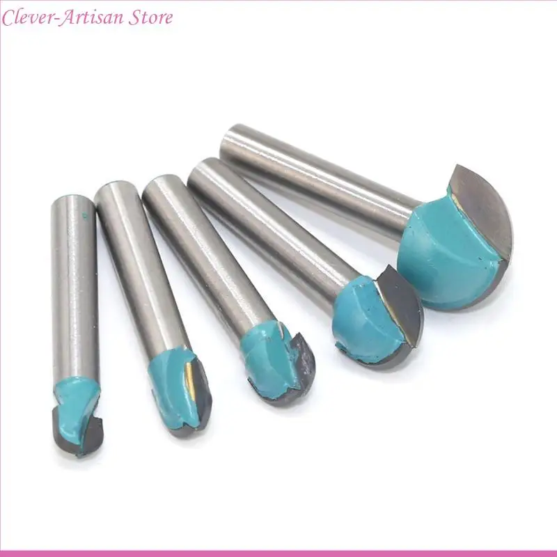 E06B 4/5 PCS Shank круглый маршрутизатор для Cove Box Bit Bit Stainless Woodwork