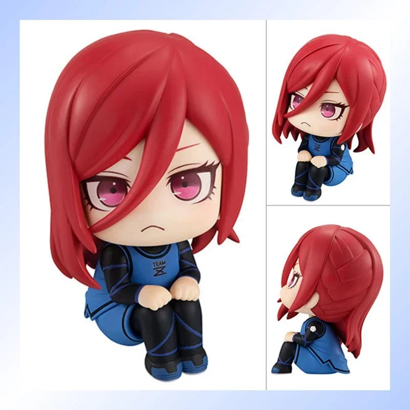 Anime Azul Fechadura Figuras, Chigiri, Hyoma, Nagi, Seishiro, Q Versão, Estatueta Ação, Modelo PVC, Desktop Decoração, Boneca Brinquedos, 10 centímetros