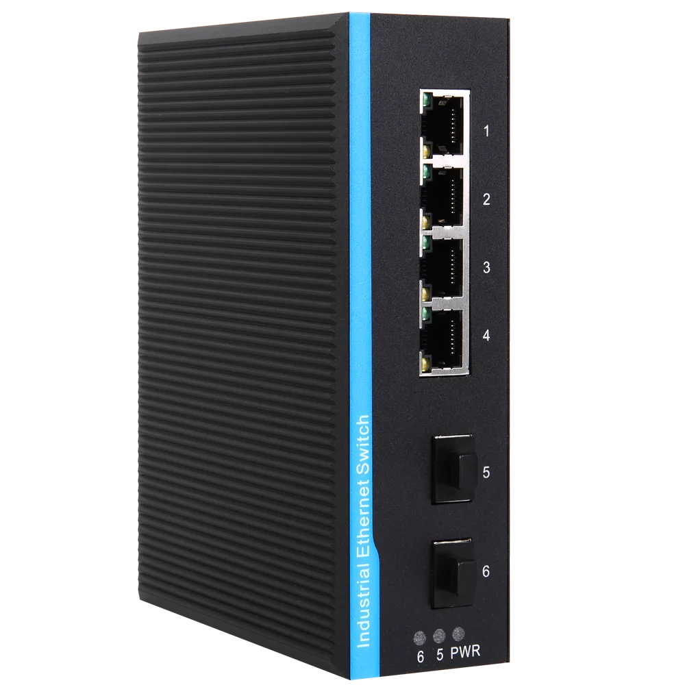 10/100/1000m 6 Port Poe Switch with 4 PoE Port Network Gigabit Switch